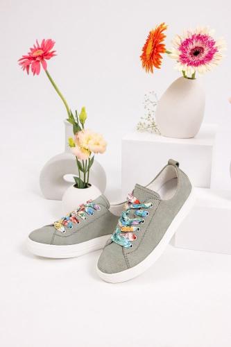 Remonte Sneaker Leder grün S12  D0900-52 