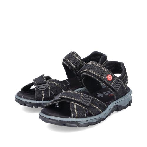 Rieker Damen Trekkingsandalen asphaltschwarz S13  68851-02 