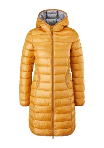 QS designed by leichter Steppmantel mit Kapuze gelb, orange, blau,grau ,schwarz S22  2115488 