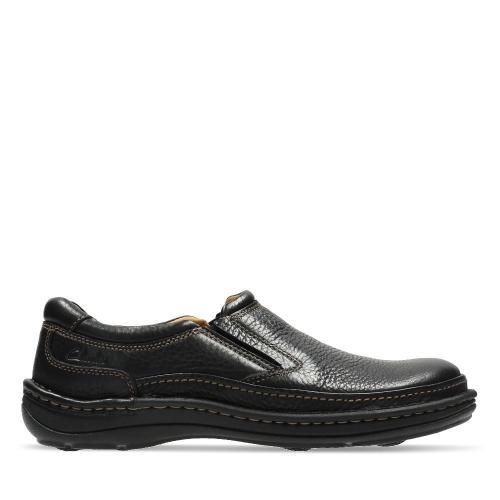 Clarks Slipper Leder schwarz 20338998 
