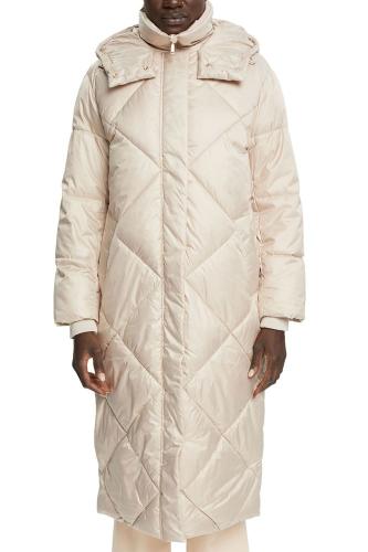 ESPRIT Collection Langer Steppmantel mit Rautenmuster S13 092EO1G318 