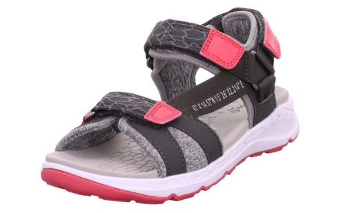 superfit Sandale CRISS CROSS grau pink Trekking 1-000580-2000 