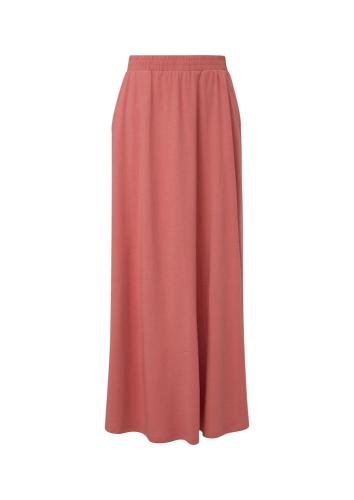 QS designed by Maxirock aus Baumwollstretch schwarz, orange S13  2131222 