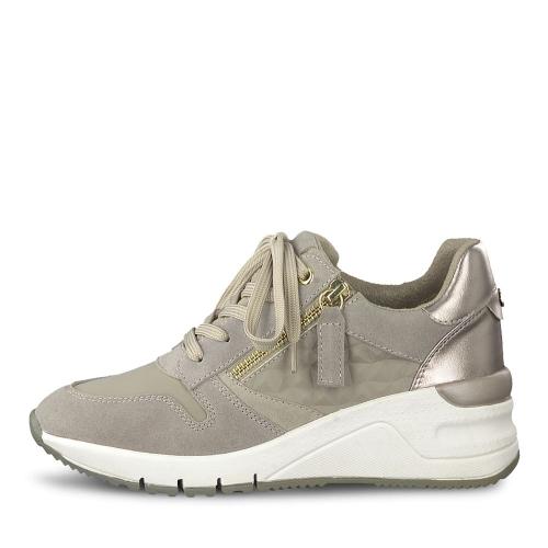 Tamaris Sneaker Keilabsatz Wechselfußbett grau  S12 1-1-23702-28 