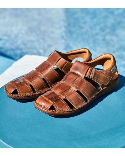 Pikolinos Sandale Klettverschluß braun  06J-5433 