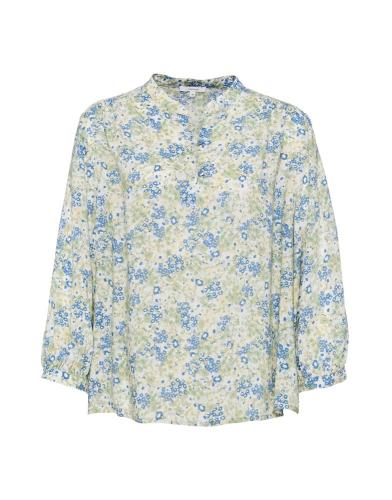 OPUS Printbluse Falinda Stehkragen Viskose floraler Print blau S12  10021610273120 