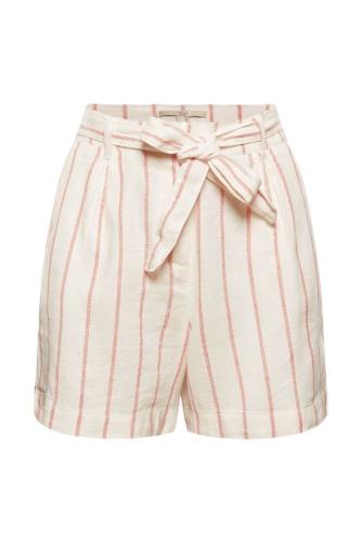 edc High- Waist- Shorts Leinen weiß  041CC1C313 