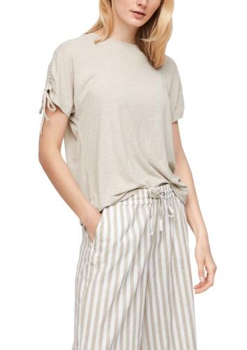 QS designed by Oversized Shirt Leinen beige 2063471 