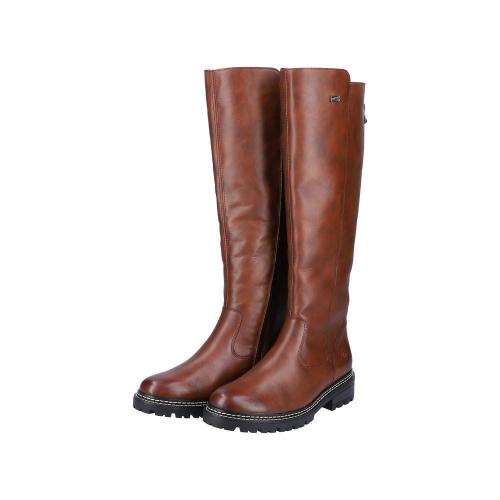 Remonte Damen Langschaft- Stiefel Leder TEX- Membran Warmfutter braun S22 D0B72-22 
