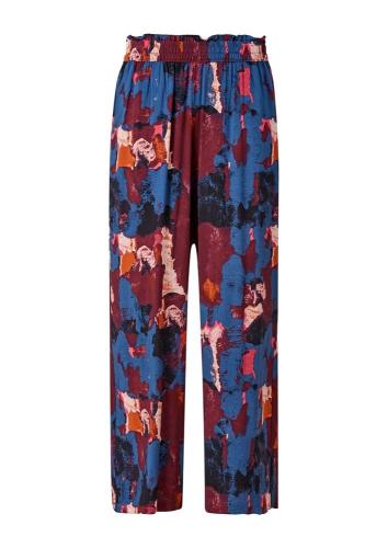 QS designed by Regular: Hose mit Allover-Muster bordeaux S13  2115540 