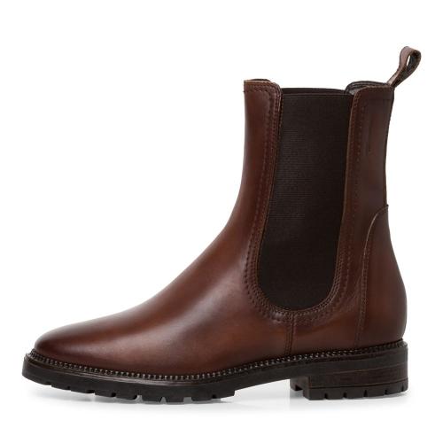 Tamaris Chelsea- Boot Leder klassisch TOUCHit- Fußbett braun S22  1-1-25392-29 