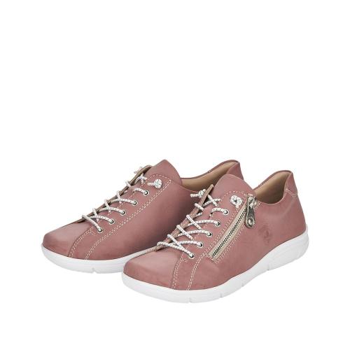 Rieker Antistress Sneaker Reißverschluss Elastikbänder rosa S12 L7460-31 
