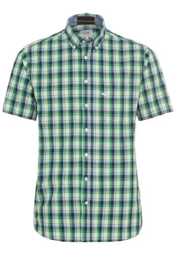 Camel Active Hemd 1/2 Arm grün hell kariert 5S47409214 