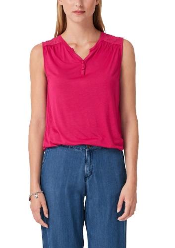 s.Oliver Bluse Top Spitze 05907346720 1266856 34 | 4436 pink | 