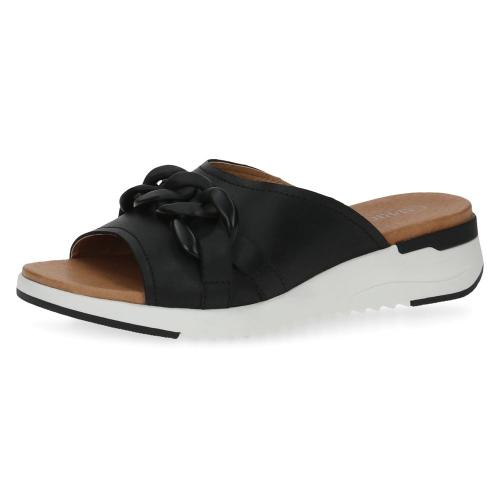 Caprice Lederpantolette MEMOTION schwarz S13  9-9-27206-20 