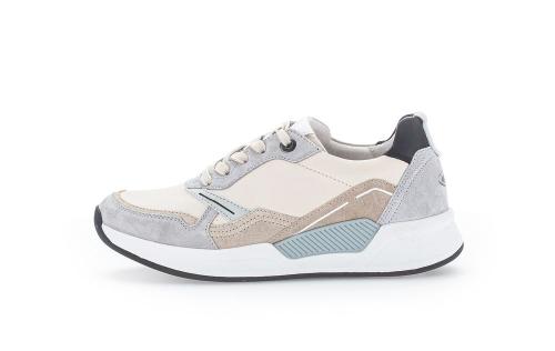 Gabor rollingsoft Damen Sneaker low Leder Wechselfußbett multicolour beige S13 26.956.60 