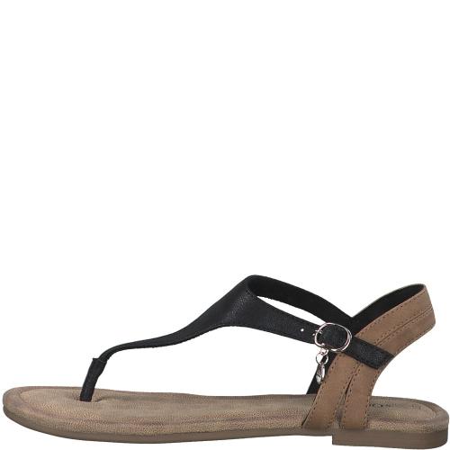 s.Oliver Schuhe Damen Sandale schwarz, grau S13 5-5-28136-20 