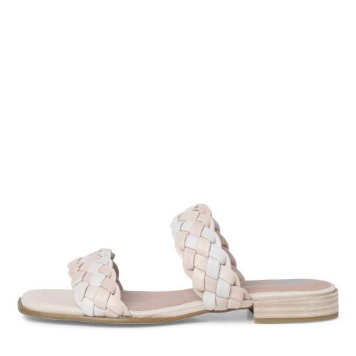 MARCO TOZZI GUIDO MARIA KRETSCHMER Lederpantolette geflochten beige S12  2-2-87110-28 