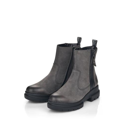 Remonte Stiefeletten Boots Nubukleder grau S21  D8974-45 38 | granit | G