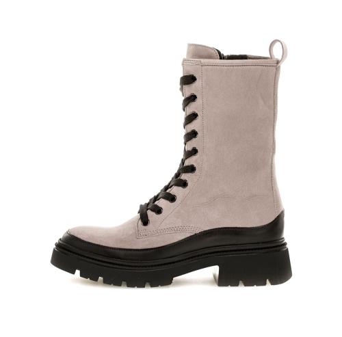 Gabor by Yvonne Catterfeld  Bikerboot Schnürboot Rauleder Wechselfußbett grau S22 91.831.19 