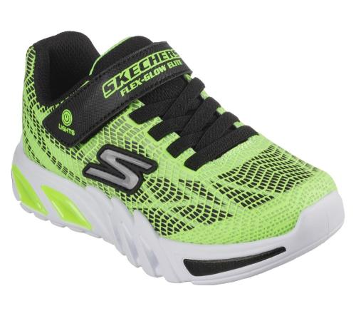 Skechers Flex Glow Elite Kinder Sneaker lights On Off Leuchtelemente grün S12   400137L 