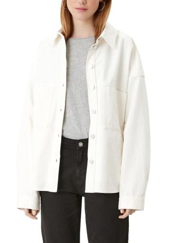 QS designed by Overshirt im Denimstil Creme S12 2109147 