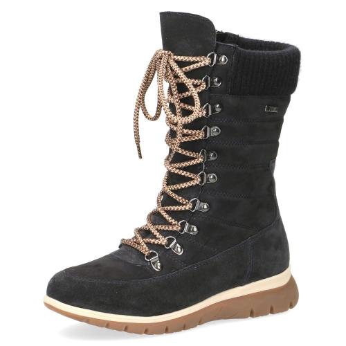 Caprice Leder Schnürstiefel warm mit Reißverschluss 9-9-26219-23 