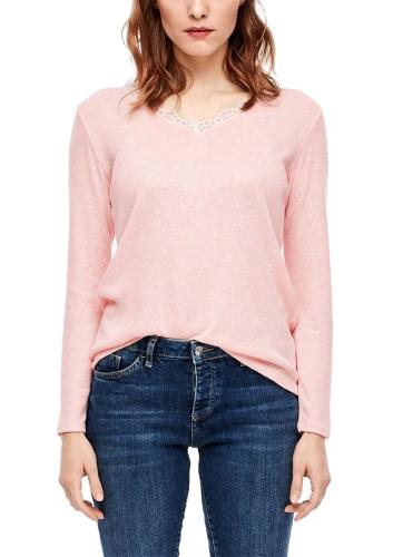 s.Oliver Shirt Langarm Spitze Melange 05912316893 1277045 