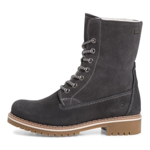 Tamaris Schnürboots Schnürstiefelette Leder DUOtex- Membran Wolle grau S22  1-1-26443-29 