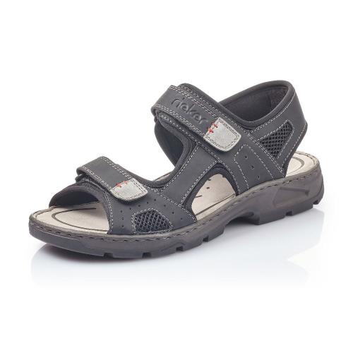 Rieker Sandale Trekking Klettverschluss schwarz 26156-02 