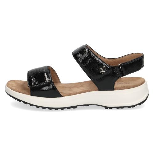 Caprice Sandale Leder Plateau Klettverschluss schwarz 9-9-28716-28 