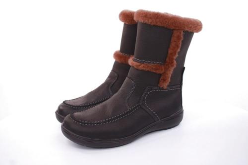 Jomos Damen Stiefel Leder Lammfell Comfortweite H schwarz S22 806503 