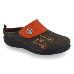 Fly Flot Hausschuh dunkelbraun 864021 