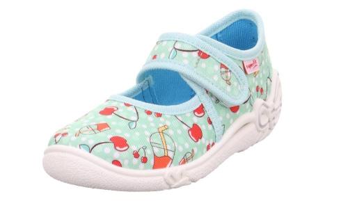 SUPERFIT Hausschuh BELINDA Grün Rot 1-800288-7010 