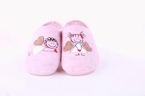 Calzamur Damen Winter Pantoffel Hausschuh Filz  rosa S21 66800367 