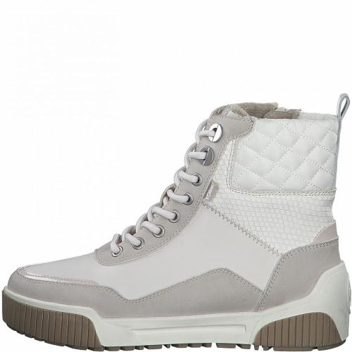 s.Oliver Schnürstiefel Reißverschluss weiß S21 5-5-25239-27 38 | 462 CREAM | 