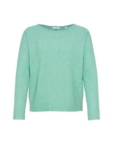OPUS Sweatshirt Genime Quer- Ripp Fledermausärmel grün S13 10140311067100 