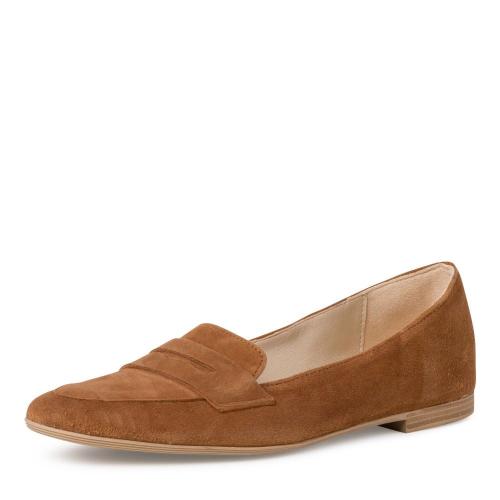 Tamaris Slipper Leder TOUCHit Fussbett braun S12  1-1-24208-28 