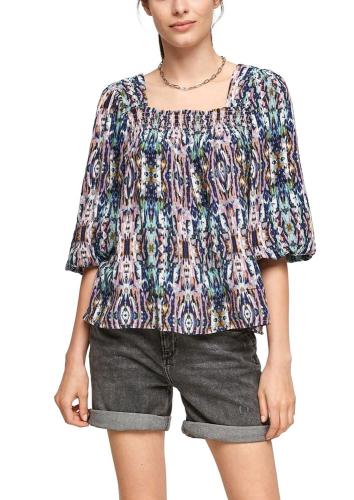QS designed by Viskosebluse Muster rosa 2100015 