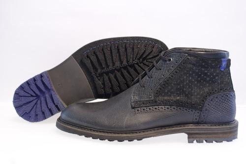 Floris van Bommel Schnürschuh 10978 9 | 03 black snake | 