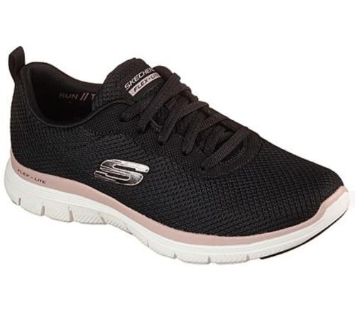 Skechers Flex Appeal 4.0 -Brilliant View Dame Sneaker Schürschuh Waschmaschinenfest schwarz S22 149303 40 | MVE | 