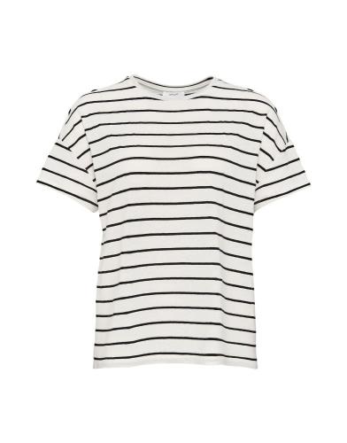 OPUS T- Shirt Sileika gestreift schwarz weiß Leinen S11 245139165 
