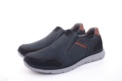IMAC Herren Slipper Veloursleder blau S12 152421 