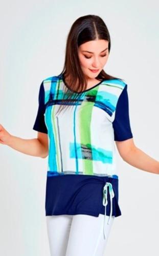 Fashion Apolda Shirt 1/2 Arm  gemustert 42402 