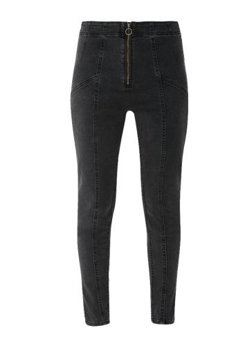 QS designed by Slim-Jeans mit Ziernähten dunkelgrau S22  2118872 36 | 98Z4 GREY/BLACK | 
