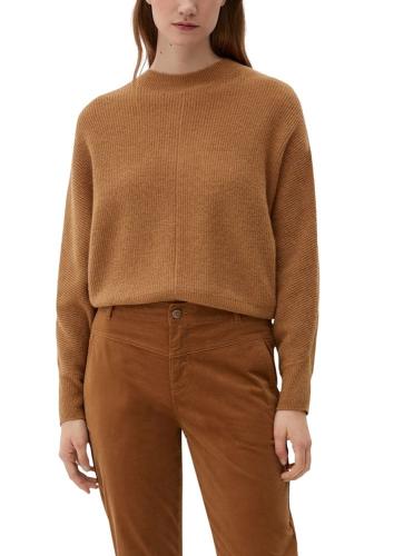s.Oliver Strickpullover mit weiten Ärmeln S22 2124199 34 | 8469 BROWN | 