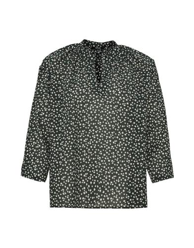 OPUS Bluse Fentura 3/4 Arm Allover-Print grün S22 10098510789144 