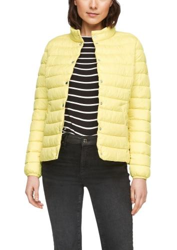 s.Oliver Jacke mit Steppung Stehkragen Knopfleiste gelb S21 2063722 