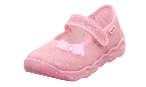 superfit BUBBLE Rosa Hausschuh mit Klettverschluss 1-006271-5500 