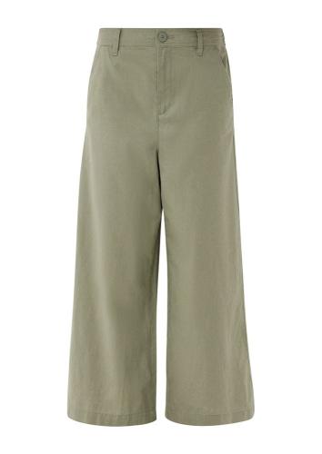 QS designed by Regular: Culotte aus Leinenmix grün,schwarz S13  2127625 